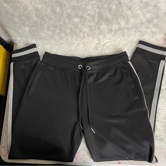 Karl Lagerfeld Womens Fitness Workout Jogger Pants Black S - Picture 15 of 16